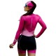 Macaquinho Manga Longa Horse Power Ciclismo Elite- Feminino - F139 Rosa